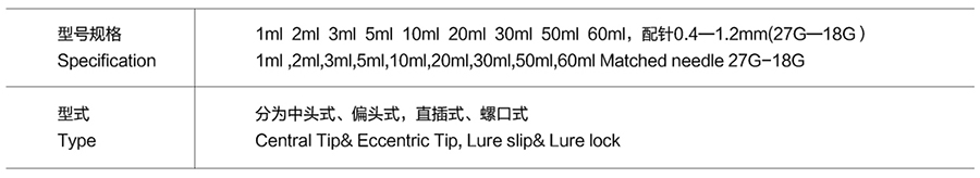 一次性使用無(wú)菌注射器